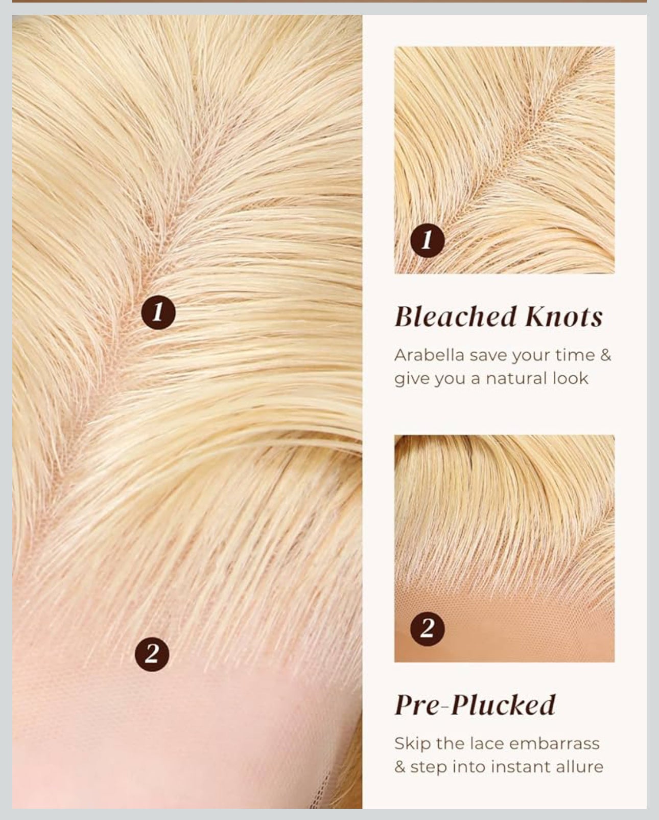 Arabella 613 Lace Front Wig Human Hair 13x4 Blonde Lace Front Wigs Human Hair 210% Density Body Wave 613 Frontal Wig Pre Plucked With Baby Hair (40inch, 613 13X4 body wave wig
