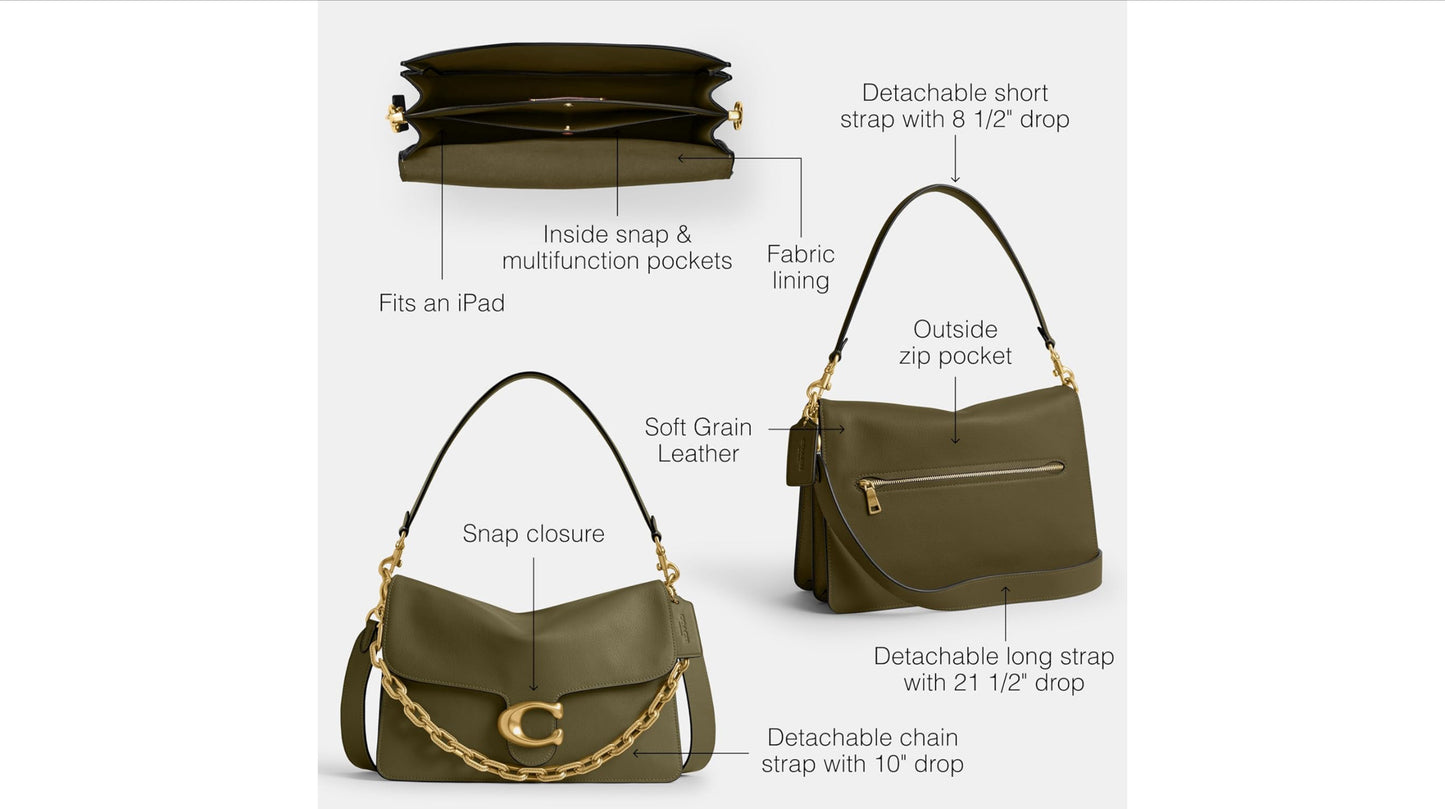 Coach Chain Tabby Shoulder Bag 30, B4/Olive