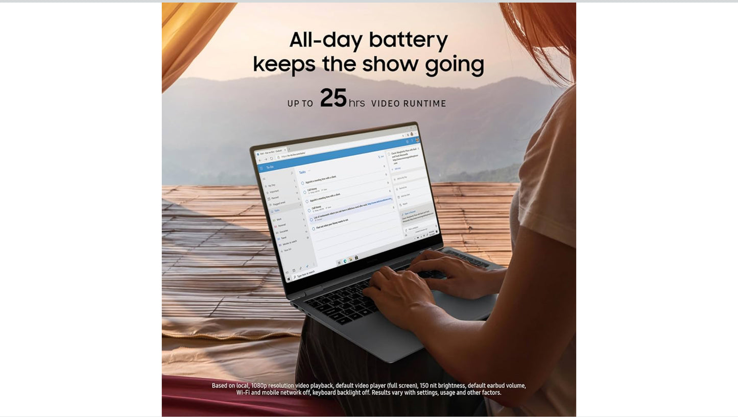 SAMSUNG 16” Galaxy Book5 Pro 360 Copilot+ PC, AI Business Laptop, Windows 11 Pro, Intel Core Ultra 7 Processor 256V, 3K AMOLED Touchscreen, 16GB / 512GB, 120HZ, 2025 Model, NP964QHA-KG1US, Gray