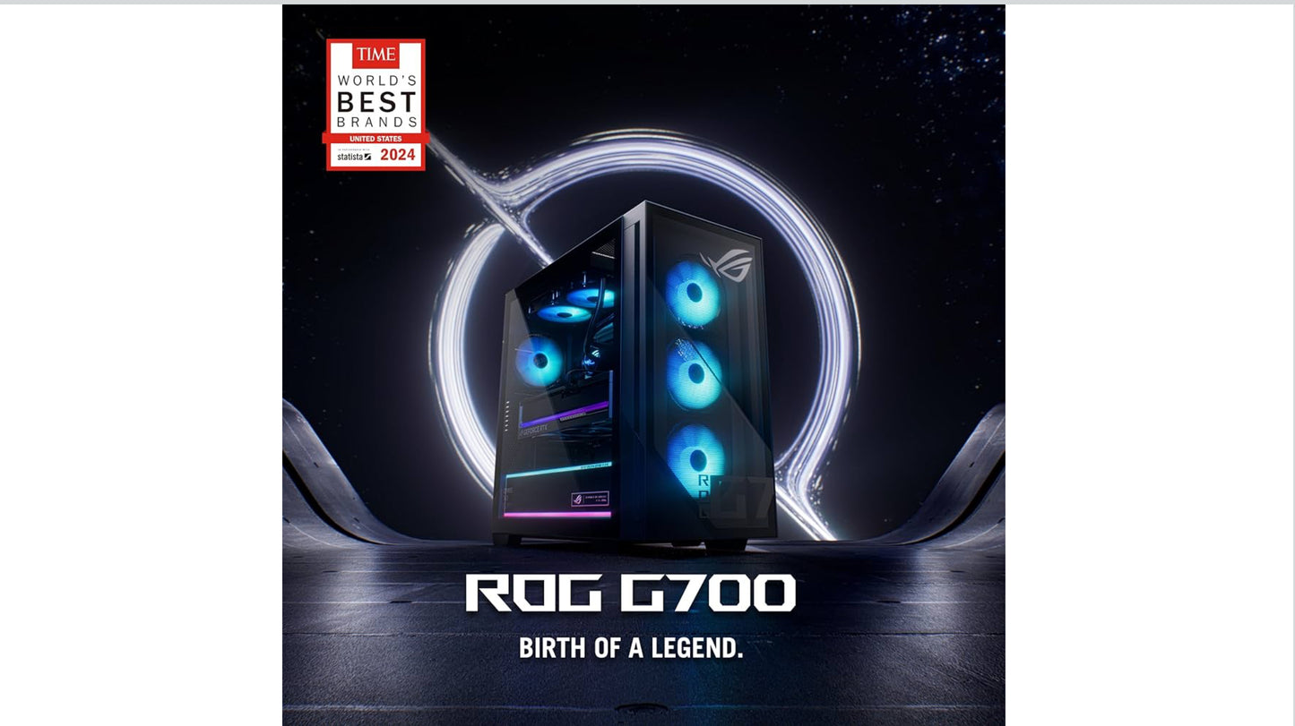 Asus ROG G700 Gaming Desktop Computer Intel Core Ultra 9 285K 32GB RAM 2TB SSD NVIDIA GeForce RTX 5090 Black