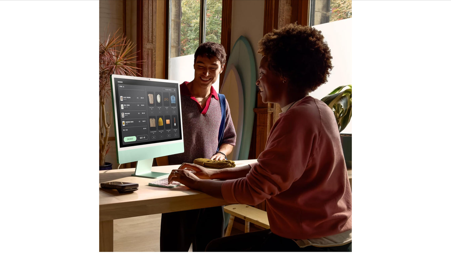 Apple 2024 iMac All-in-One Desktop Computer with M4 chip with 8-core CPU and 8-core GPU: Built for Apple Intelligence, 24-inch Retina Display, 16GB Unified Memory, 256GB SSD Storage; Pink