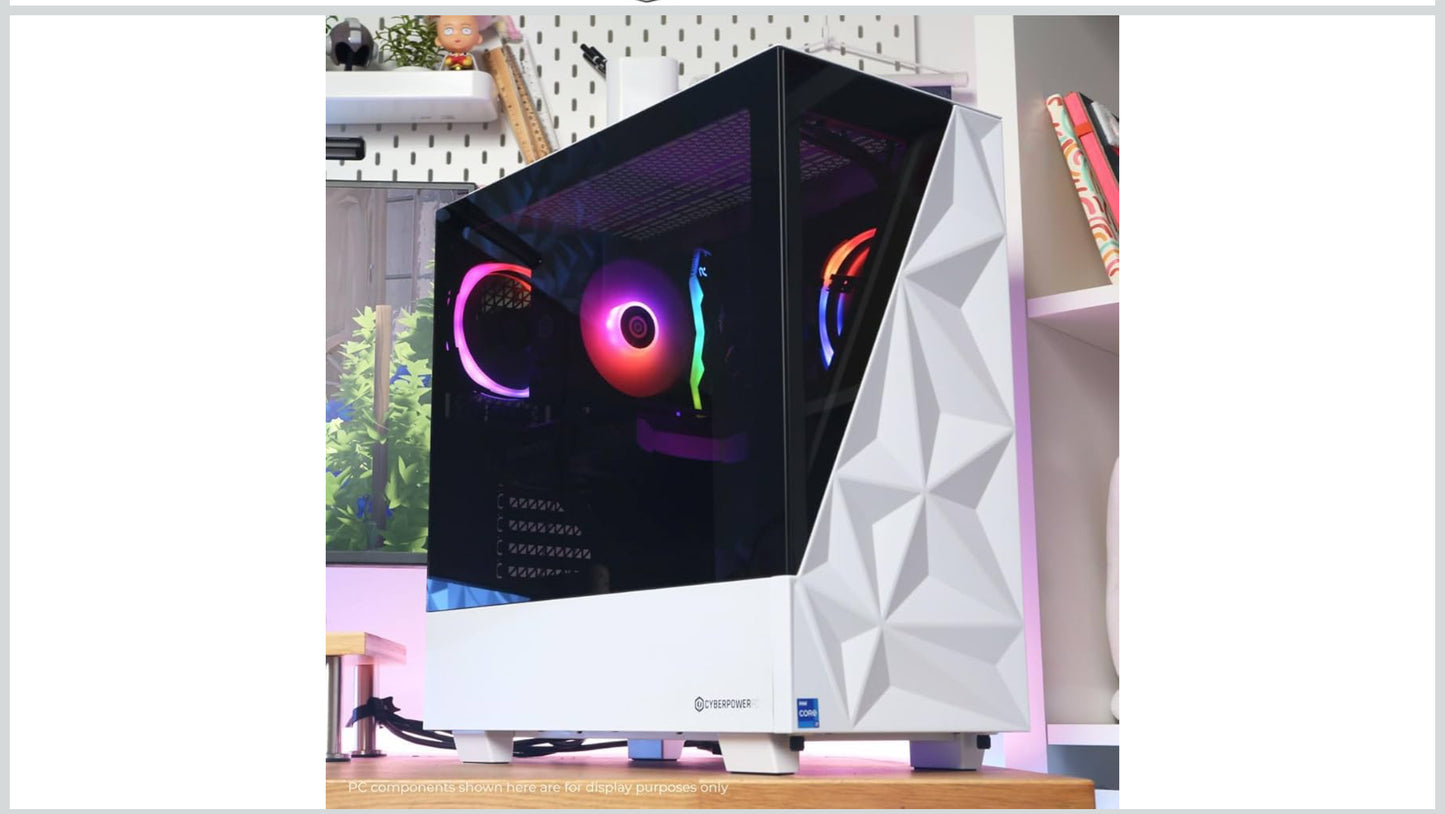 CyberPowerPC Gamer Xtreme VR Gaming PC, Intel Core i7-14700F 2.1GHz, GeForce RTX 5060 Ti 16GB, 16GB DDR5, 1TB PCIe 4.0 SSD, WiFi Ready & Windows 11 Home (GXiVR8040A17)