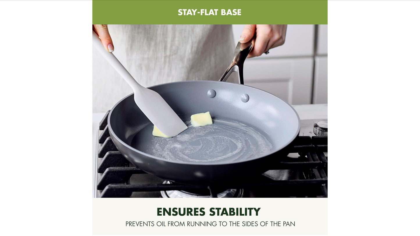 GreenPan 22 Piece Valencia Pro Ceramic Nonstick Cookware Set, PFAS-Free, Induction Ready, Hard Anodized Pots & Pans with Lids, Compatible on All Cooktops, Dishwasher & Oven Safe, Gray