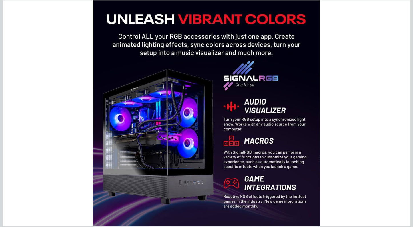 Skytech Gaming Azure 3 Desktop PC, Ryzen 7 9700X 3.8 GHz (5.5GHz), NVIDIA RTX 5070 Ti 16GB, 1TB Gen4 NVMe SSD, 32GB DDR5 RAM 6000 RGB, 850W Gold ATX 3 PSU, 360mm ARGB AIO, Wi-Fi, Win 11