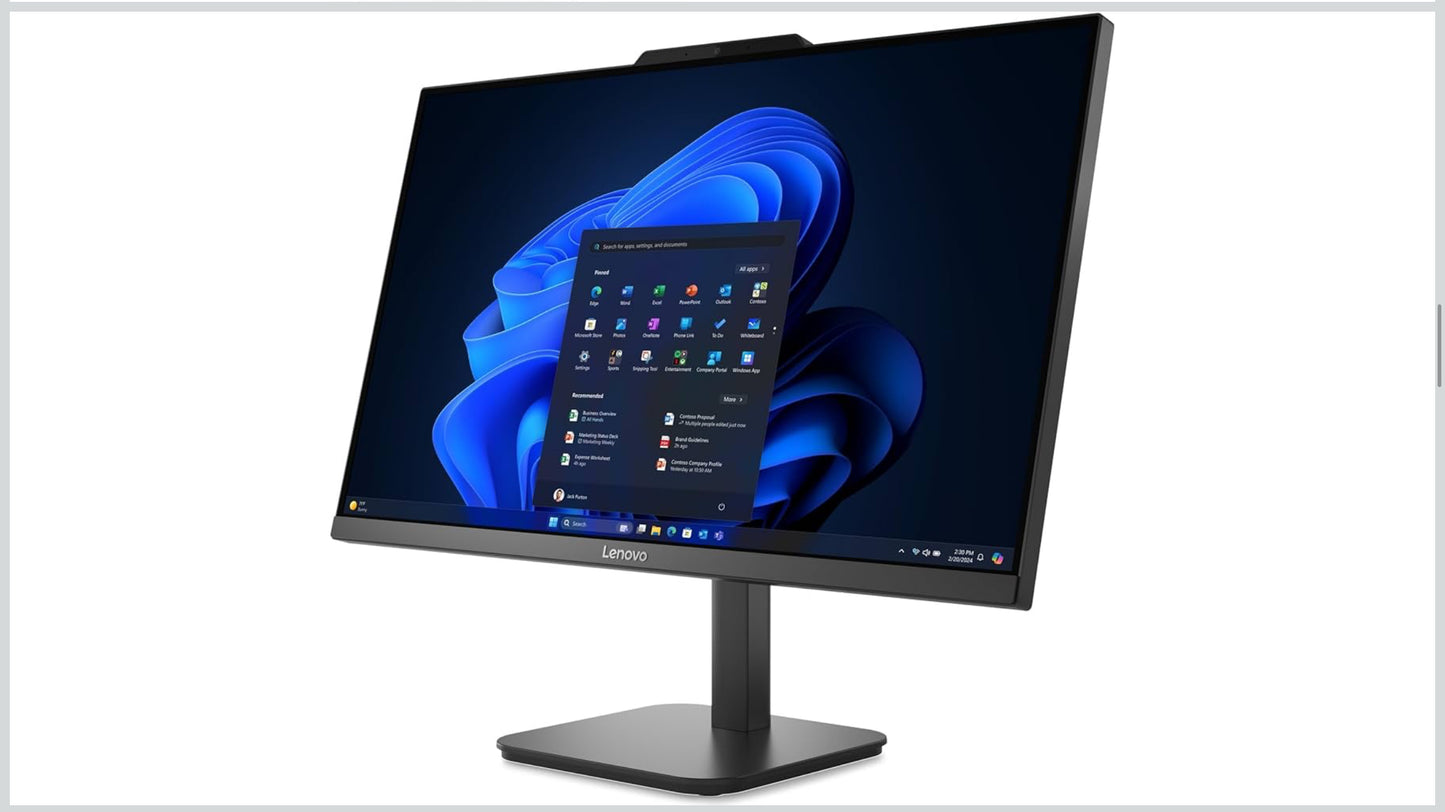Lenovo 24 23.8" Fhd All-in-One Desktop Computer for Home Office, Intel 4-Core Processor (Beats i3-1110g4), 32gb Ddr4 Ram, 1tb Pcie Ssd, WiFi 6, Bluetooth, Business Aio, Windows 11 Pro