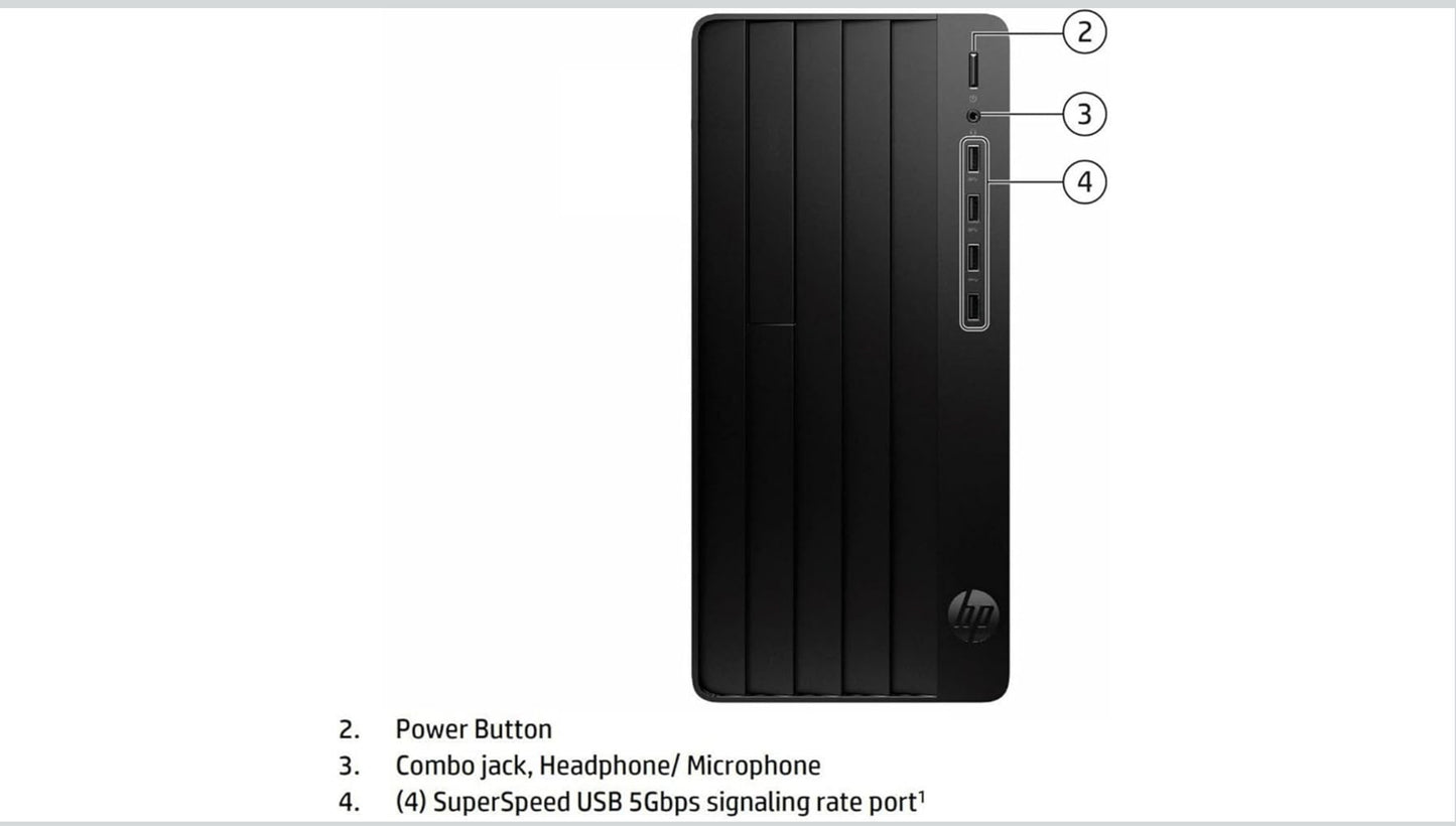HP Desktop Computers Tower PC for Home Business Student, Intel 6-Core i5-12500 (Beat i7-11700), 32GB DDR4 RAM, 1TB PCIe SSD, WiFi, Bluetooth, RJ-45, Keyboard and Mouse, Windows 11 Pro, Wendbo