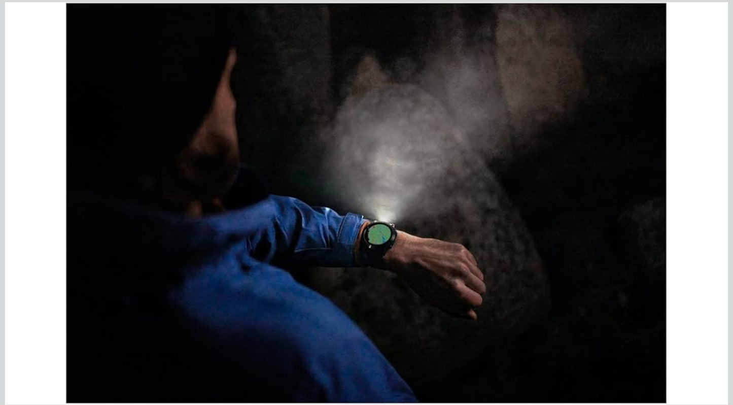 Garmin fēnix 7X Pro Sapphire Solar, Multisport GPS Smartwatch, Built-in Flashlight, Solar Charging Capability, Black