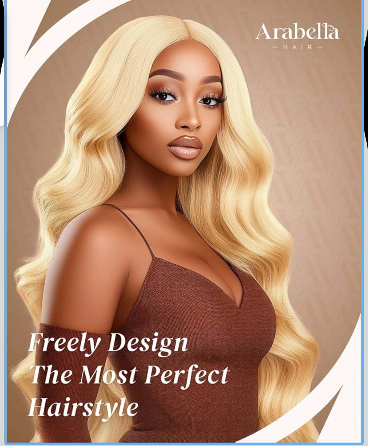 Arabella 613 Lace Front Wig Human Hair 13x4 Blonde Lace Front Wigs Human Hair 210% Density Body Wave 613 Frontal Wig Pre Plucked With Baby Hair (40inch, 613 13X4 body wave wig