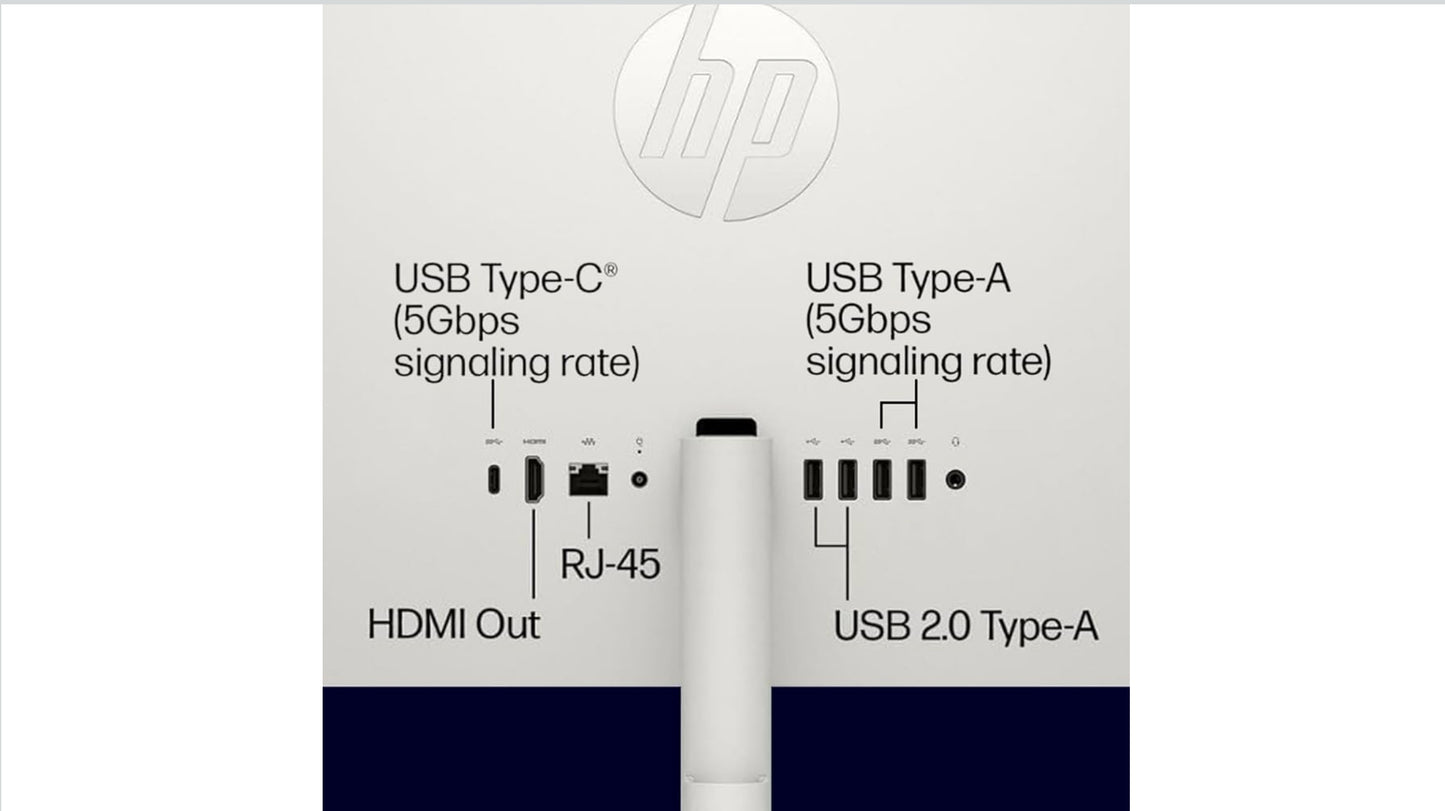 HP All in one Desktop Computer, 21.5" FHD Display, 32 GB RAM, 1 TB SSD, Intel Celeron J4025, Webcam, Intel UHD Graphics, Wi-Fi 6, Bluetooth, HDMI, Windows 11 Pro, Wired KB & Mouse, w/RH-Accessories