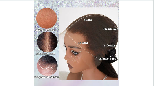 40 inch Wig Human Hair 13x6 Full HD Lace Front Wigs Human Hair Real Skinlike HD Lace Wig Pre Plucked 0.10mm Ultra-thin Lace Vivid Clean Hairline Bleached Tiny Knots 200 Density Straight Wigs for Women