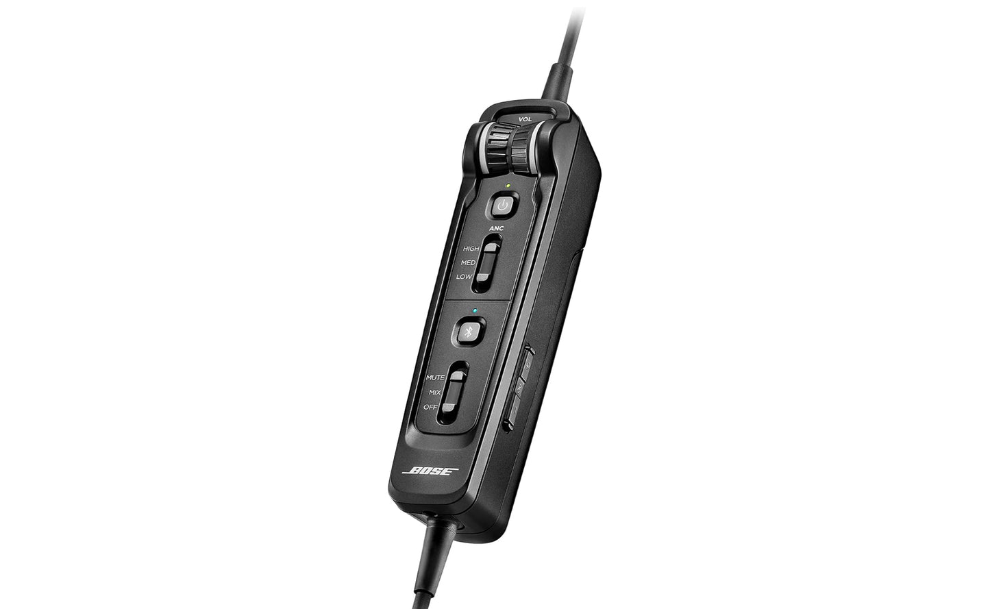 Bose A30 Aviation Headset with Bluetooth, Lightweight Comfortable Design, Adjustable ANR and Noise Cancelling [Dual Plug] – Black