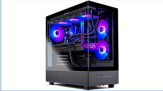 Skytech Gaming Azure 3 Desktop PC, Ryzen 7 9700X 3.8 GHz (5.5GHz), NVIDIA RTX 5070 Ti 16GB, 1TB Gen4 NVMe SSD, 32GB DDR5 RAM 6000 RGB, 850W Gold ATX 3 PSU, 360mm ARGB AIO, Wi-Fi, Win 11