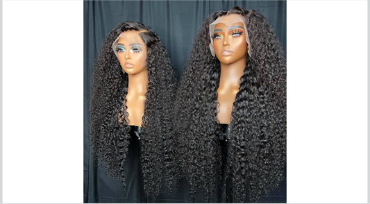 40 Inch Deep Wave Lace Front Wigs Human Hair Wigs for Women 13x6 Deep Curly Lace Frontal Wigs 250 Density HD Lace Front Wigs Human Hair Pre Plucked with Baby Hair